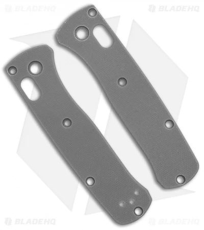 Flytanium Classic G-10 Scales For Benchmade Mini Bugout Knife - Gray 3 Flytanium Classic G-10 Scales For Benchmade Mini Bugout Knife - Gray