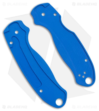Flytanium Lotus Blue G-10 Scales For Spyderco Paramilitary 3 Knife 4 Flytanium Lotus Blue G-10 Scales For Spyderco Paramilitary 3 Knife - Image 2