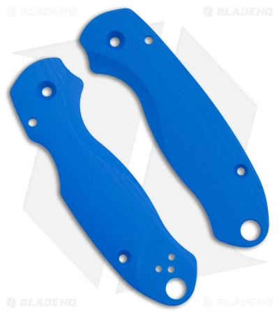 Flytanium Lotus Blue G-10 Scales For Spyderco Paramilitary 3 Knife 3 Flytanium Lotus Blue G-10 Scales For Spyderco Paramilitary 3 Knife