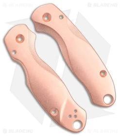Flytanium Lotus Copper Scales For Spyderco Para 3 Knife