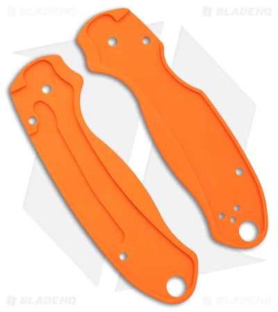 Flytanium Lotus Orange G-10 Scales For Spyderco Paramilitary 3 Knife 4 Flytanium Lotus Orange G-10 Scales For Spyderco Paramilitary 3 Knife - Image 2