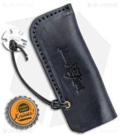 GEC Johnny On The Spot Leather Pocket Knife Sleeve - Black -The Family Tools Shop GEC Johnny on the Spot Leather Knife Sleeve Leather BHQ 175736 jr bottlecap