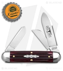 GEC Tidioute Cutlery #35 American Ranch Knife Ox Blood Jigged Bone (2.65" Satin) -The Family Tools Shop GEC Tidioute Cutlery American Ranch Knife Ox Blood Jigged Bone 2in Satin BHQ 167473 td size
