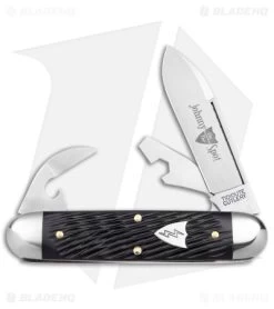 GEC Tidioute Cutlery Johnny On The Spot Pocket Knife Black Texdel (2.65" Satin)