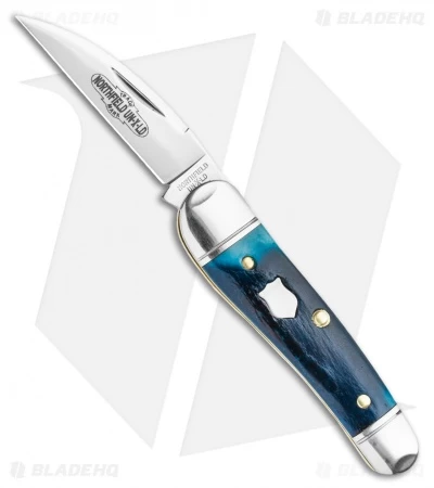 GEC Northfield UN-X-LD Little Rattler Knife Blue Teal Natural Bone (2" Satin) 3 GEC Northfield UN-X-LD Little Rattler Knife Blue Teal Natural Bone (2" Satin)