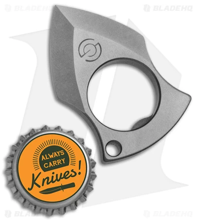 Gish Steelworks Fang Lite Nuck Keychain Defense Tool (ZirBlasted Titanium) 5 Gish Steelworks Fang Lite Nuck Keychain Defense Tool (ZirBlasted Titanium) - Image 3