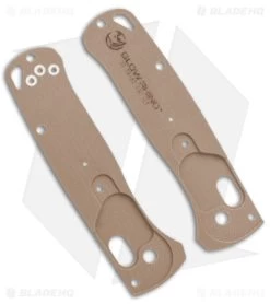 Glow Rhino Benchmade Mini Bugout G-10 Scales With Tritium Insert (Tan) -The Family Tools Shop Glow Rhino Customs Mini Bugout Tan BHQ 139594 jr back
