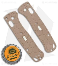 Glow Rhino Benchmade Mini Bugout G-10 Scales With Tritium Insert (Tan) -The Family Tools Shop Glow Rhino Customs Mini Bugout Tan BHQ 139594 jr bottlecap