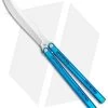 Heibel Knives Sapient Balisong Knife Blue Ano Ti (4.25" Beveled Satin) #55