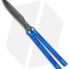 Heibel Knives Sapient Balisong Knife Blurple Ti (4.25" Beveled Black SW) #67