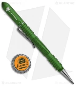 Hinderer Knives Aluminum Spiral Extreme Duty Modular Pen (Matte Emerald Green) -The Family Tools Shop Hinderer Knives Aluminum Extreme Duty Modular Pen Spiral Matte Emrald Green BHQ 96962 jr bottlecap