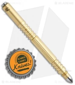 Hinderer Knives Brass Investigator Pen Bead Blasted 7 Hinderer Knives Brass Investigator Pen Bead Blasted -The Family Tools Shop Hinderer Knives Brass Investigator Pen BB BHQ 112646 jr bottlecap