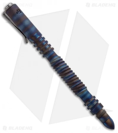 Hinderer Knives Titanium Spiral Investigator Pen (Flamed) 3 Hinderer Knives Titanium Spiral Investigator Pen (Flamed)