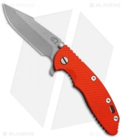 Hinderer Knives XM-18 3.5 Harpoon Spanto Knife Orange G-10 (Working)