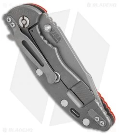 Hinderer Knives XM-18 3.5 Harpoon Spanto Knife Orange G-10 (Working) 8 Hinderer Knives XM-18 3.5 Harpoon Spanto Knife Orange G-10 (Working) -The Family Tools Shop Hinderer Knives XM 18 harpoon spanto orange G10 working BHQ 70960 er side