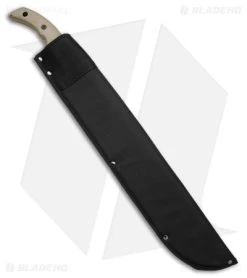 Hoback Knives The Path Machete Green Micarta (18" Black) HOB035B -The Family Tools Shop Hoback Knives The Path Green Micarta Machete Black DLC BHQ 178102 jr sheath