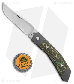 Jack Wolf Knives Cyborg Jack Slip Joint Knife Toxic Storm Fat Carbon (2.8" Sat) -The Family Tools Shop Jack Wolf Knives Cyborg Jack Toxic Storm Fat Carbon Green SJ Satin BHQ 176885 jr bottlcap