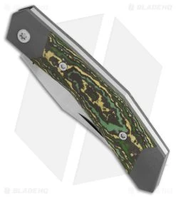 Jack Wolf Knives Cyborg Jack Slip Joint Knife Toxic Storm Fat Carbon (2.8" Sat) -The Family Tools Shop Jack Wolf Knives Cyborg Jack Toxic Storm Fat Carbon Green SJ Satin BHQ 176885 jr spine