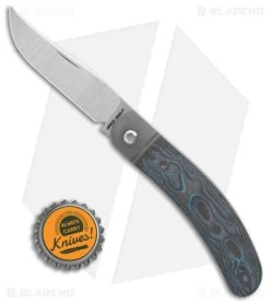 Jack Wolf Knives Javelina Jack Knife Fat Carbon CC Brittany Blue (2.83" Satin) -The Family Tools Shop Jack Wolf Knives Javelina Jack SLK CC Brittany Blue 2in Satin BHQ 180464 td size