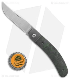 Jack Wolf Knives Javelina Jack Knife Fat Carbon Dark Matter Green (2.83" Satin) -The Family Tools Shop Jack Wolf Knives Javelina Jack Slipjoint Knife F Carb DM Green 2in Satin BHQ 141961 td size