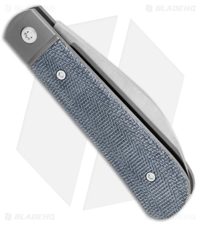 Jack Wolf Knives Laid Back Jack Slip Joint Knife Black Micarta (2.8" Satin) 5 Jack Wolf Knives Laid Back Jack Slip Joint Knife Black Micarta (2.8" Satin) - Image 3