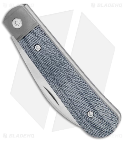 Jack Wolf Knives Laid Back Jack Slip Joint Knife Black Micarta (2.8" Satin) 4 Jack Wolf Knives Laid Back Jack Slip Joint Knife Black Micarta (2.8" Satin) - Image 2