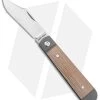 Jack Wolf Knives Little Bro Jack Slip Joint Knife Natural Micarta (2.7" Satin)