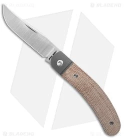 Jack Wolf Knives Javelina Jack Slipjoint Knife Natural Micarta (2.83" Satin)