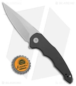 Jake Hoback Knives OneSam Frame Lock Knife Black SW Titanium(3.25" Stonewash) -The Family Tools Shop Jake Hoback Knives OneSam FL Black SW Ti SW BHQ 178976 jr bottlecap