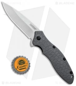 Kershaw Oso Sweet Assisted Opening Knife Gray (3" Stonewash) 1830GRYSW -The Family Tools Shop Kershaw Oso Sweet LL Gray SW KS1830GRYSW BHQ 96706 jr bottlecap