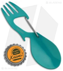 Kershaw Ration Stainless Steel Spork Multi-tool (Teal) 1140TEALX -The Family Tools Shop Kershaw Ration Teal 1140TEAL BHQ 86192 jr bottlecap