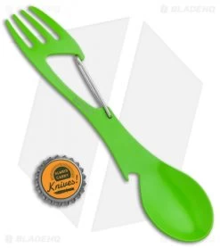 Kershaw Ration XL Stainless Steel Spork Multi-Tool (Spring Green) 1145GRNX -The Family Tools Shop Kershaw Ration XL Lime Green 1145GRNX BHQ 87370 jr bottlecap