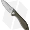 Kubey Ruckus Liner Lock Knife OD Green Micarta (3.5" BB)