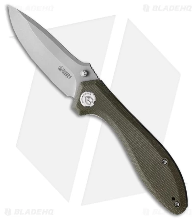Kubey Ruckus Liner Lock Knife OD Green Micarta (3.5" BB) 3 Kubey Ruckus Liner Lock Knife OD Green Micarta (3.5" BB)