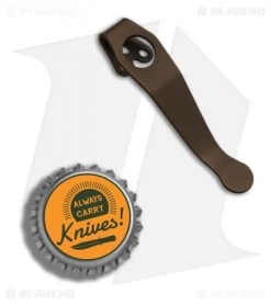 Lynch Northwest Short Titanium Spyderco Pocket Clip (Bronze Ano) NW -The Family Tools Shop Lynch Northwest Short Ti Spyderco Pocket Clip Bronze Ano NW BHQ 35315 er bottlecap