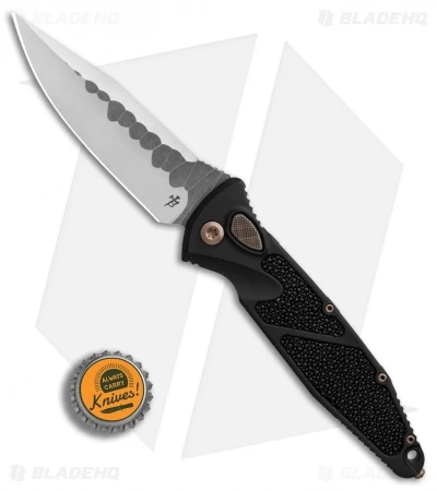 Marfione Custom Socom Elite Automatic Knife W/ Stingray Skin (4" Satin) 6 Marfione Custom Socom Elite Automatic Knife W/ Stingray Skin (4" Satin) - Image 4