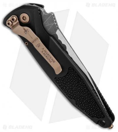 Marfione Custom Socom Elite Automatic Knife W/ Stingray Skin (4" Satin) 4 Marfione Custom Socom Elite Automatic Knife W/ Stingray Skin (4" Satin) - Image 2