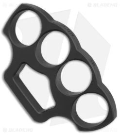 McNees McNucks "Be Nice" Aluminum Knuckles Black Cerakote (0.5" Thick) -The Family Tools Shop McNees McNucks Be Nice Aluminum Knuckles Black Cerakote Thick BHQ 179143 jr side