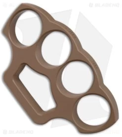 McNees McNucks "Be Nice" Aluminum Knuckles FDE Cerakote (0.5" Thick) 8 McNees McNucks "Be Nice" Aluminum Knuckles FDE Cerakote (0.5" Thick) -The Family Tools Shop McNees McNucks Be Nice Aluminum Knuckles FDE Cerakote Thick BHQ 179141 jr side