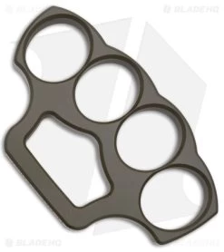 McNees McNucks "Be Nice" Aluminum Knuckles OD Green Cerakote (0.5" Thick)