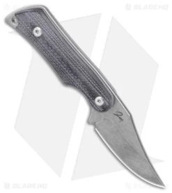 Mercury Kali Clip Point Mini Fixed Blade Knife Black G10 (2.25" SW) -The Family Tools Shop Mercury Kali CP Mini Fixed Blade Black Micarta SW BHQ 179580 jr spine