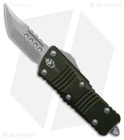 Microtech Mini Troodon Hellhound SS Automatic OTF Knife OD Green (1.9" SW)
