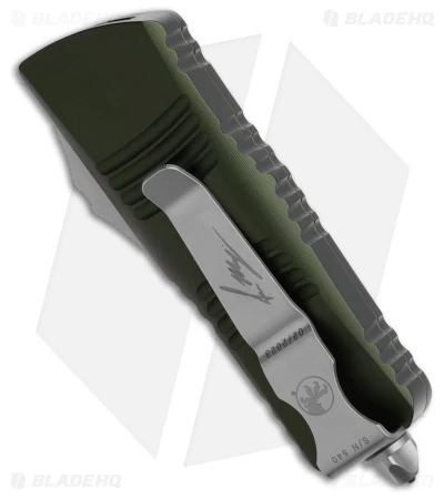 Microtech Mini Troodon Hellhound SS Automatic OTF Knife OD Green (1.9" SW) 5 Microtech Mini Troodon Hellhound SS Automatic OTF Knife OD Green (1.9" SW) - Image 3