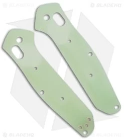 Flytanium Custom Natural Jade G-10 Scales For Benchmade Mini Osborne 945