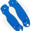 Original GOAT Spyderco Para 3 Replacement Scales - Shark Tooth/Aluminum/Blue -The Family Tools Shop Original Goat Spyderco Para 3 Replacement Scales Shark Tooth Aluminum Blue BHQ 177733 jr