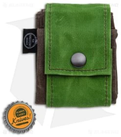 PNW Bushcraft Rugged Waxed Foraging Pouch Hip Bag - Brown OD/Green Canvas -The Family Tools Shop PNWBushcraft Brown OD Green Waxed Canvas Hip Pouch BHQ 176410 jr bottlecap