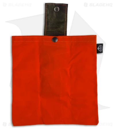 PNW Bushcraft Rugged Waxed Foraging Pouch Hip Bag - Camo/Orange Canvas 4 PNW Bushcraft Rugged Waxed Foraging Pouch Hip Bag - Camo/Orange Canvas - Image 2