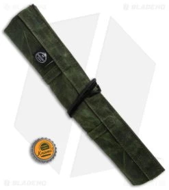 PNW Bushcraft Maple Pocket Knife Roll Waxed Canvas - OD Green -The Family Tools Shop PNWBushcraft Maple Pocketknife Roll OD Green Waxed Canvas BHQ 176415 jr bottlecap 2