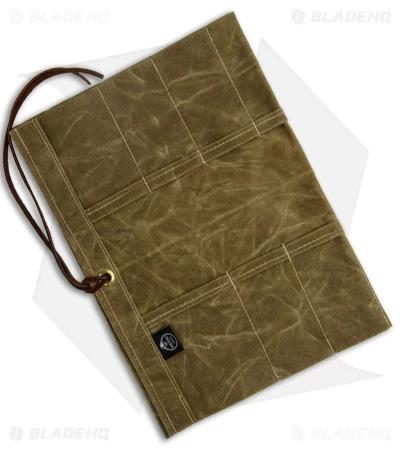 PNW Bushcraft Maple Pocket Knife Roll Waxed Canvas - Tan 4 PNW Bushcraft Maple Pocket Knife Roll Waxed Canvas - Tan - Image 2