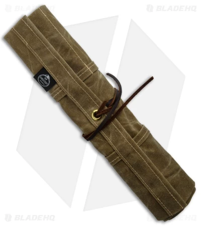PNW Bushcraft Maple Pocket Knife Roll Waxed Canvas - Tan 3 PNW Bushcraft Maple Pocket Knife Roll Waxed Canvas - Tan